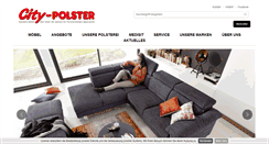 Desktop Screenshot of city-polster.de